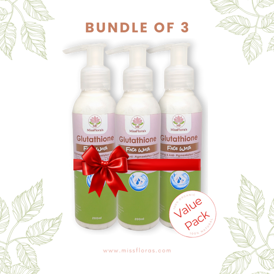 Miss Flora Glutathione Facewash – Bundle of 3 (Value Pack)